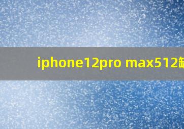 iphone12pro max512缺货